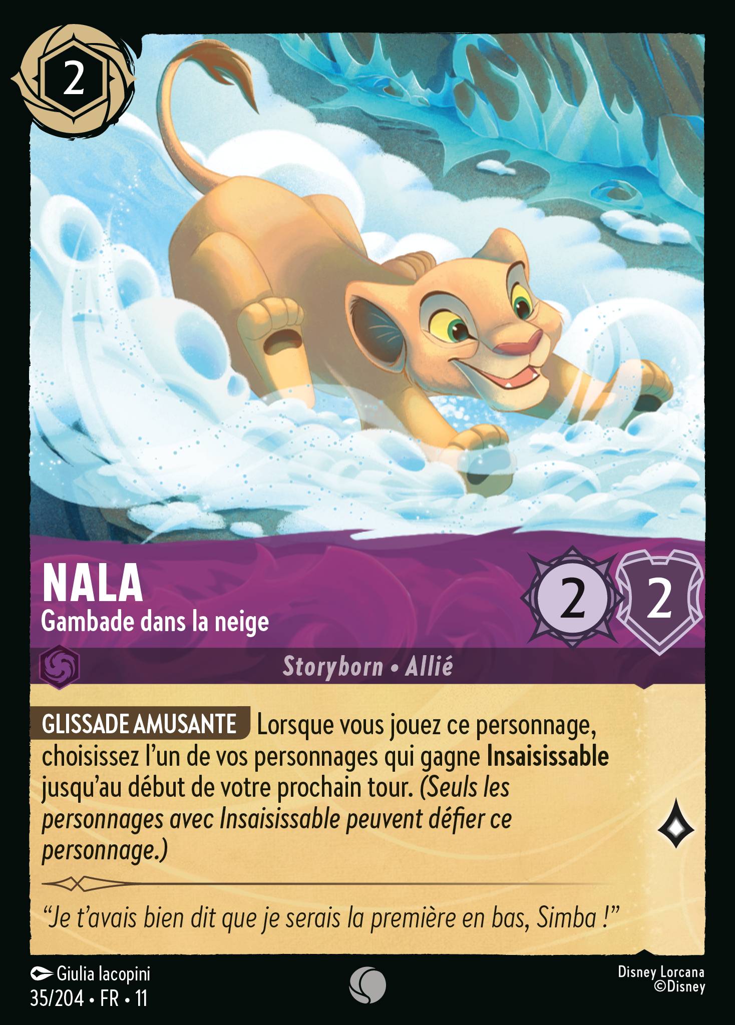 Nala - Gambade dans la neige
