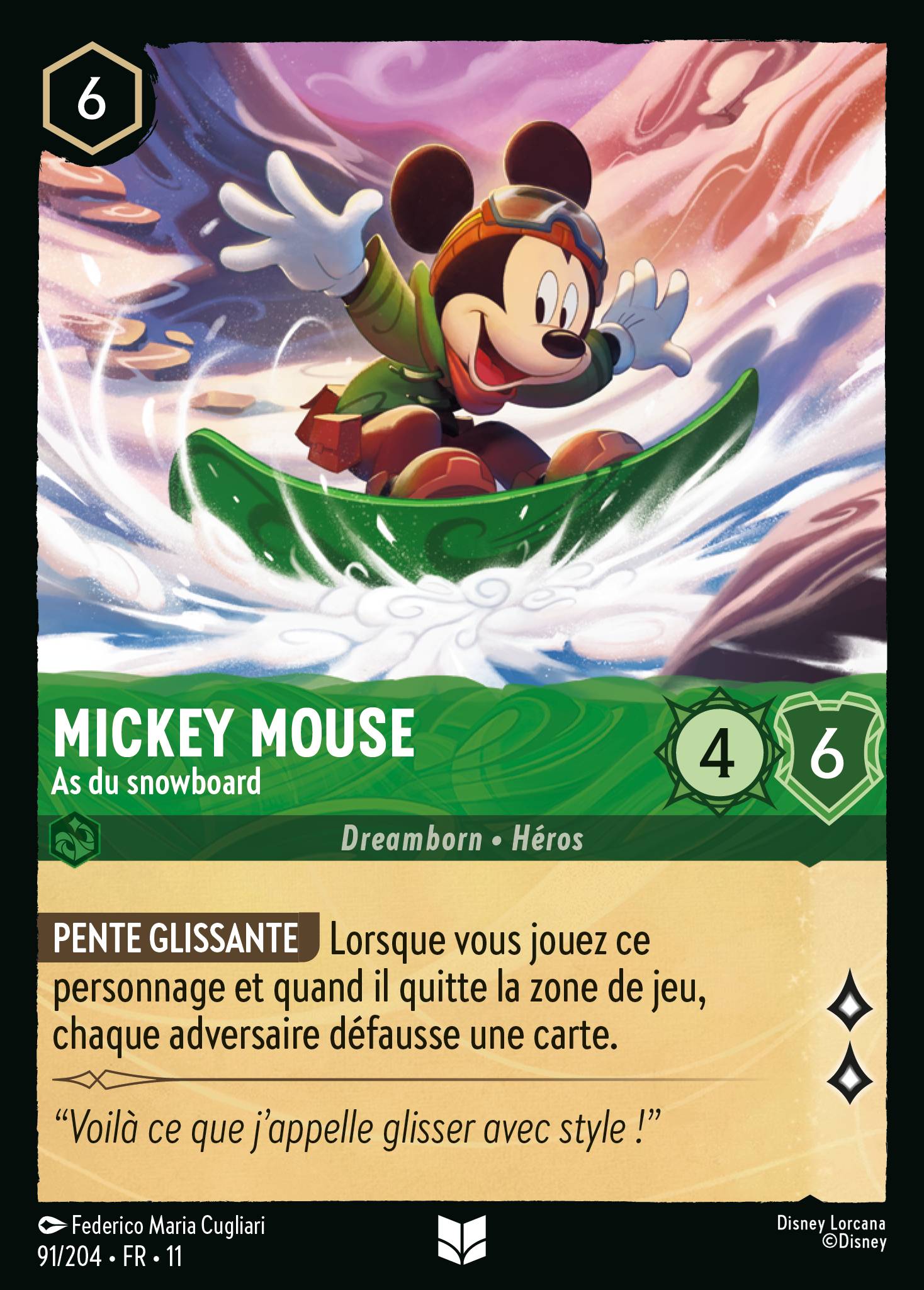 Mickey Mouse - As du snowboard