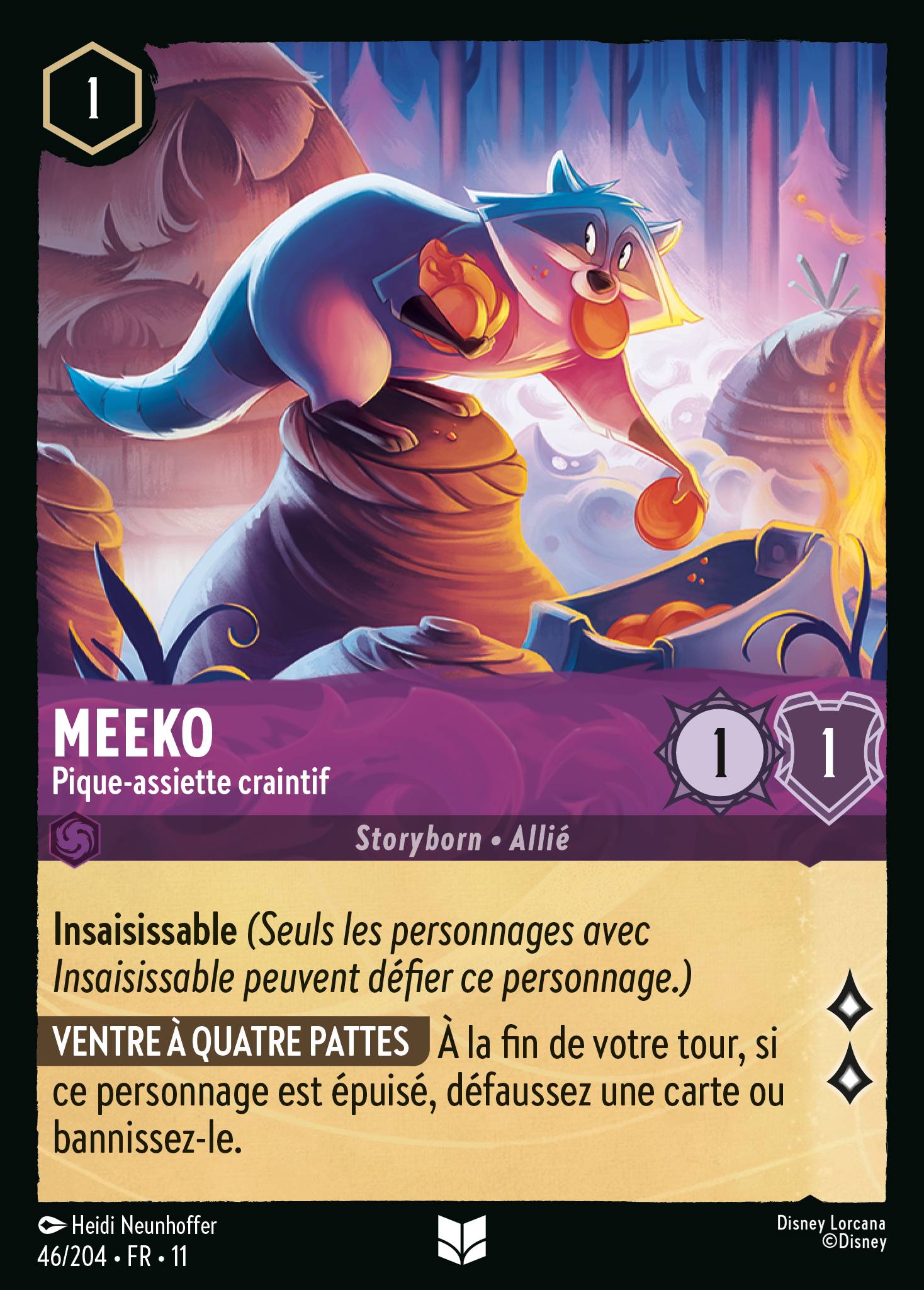 Meeko - Pique-assiette craintif