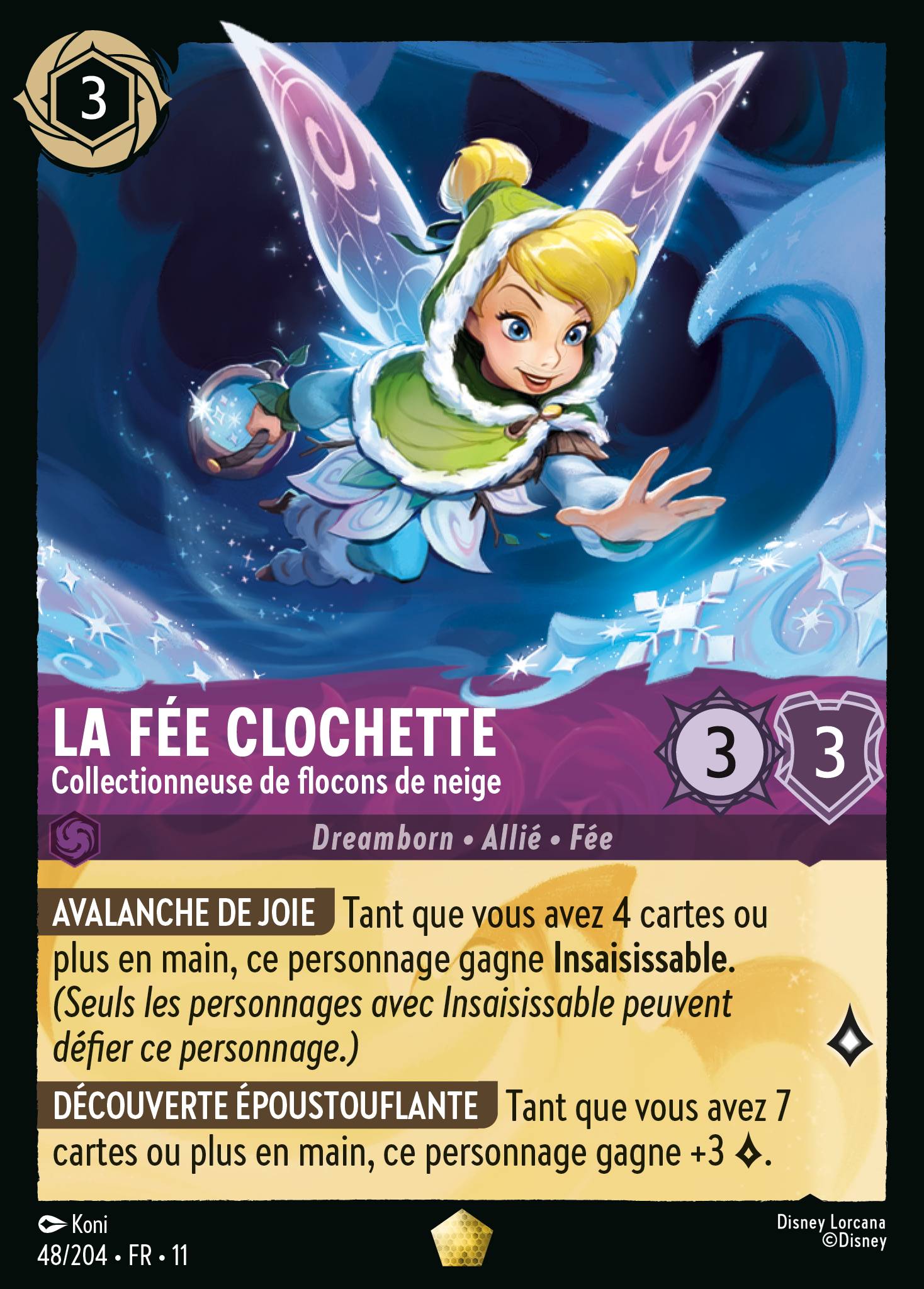 La Fée Clochette - Collectionneuse de flocons de neige